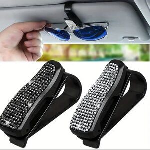 1pc Car Glasses Clip Auto Sun Visor Glasses Sunglasses Bracket Clips Auto